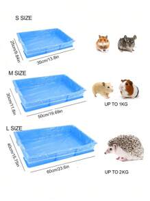 50pcs Disposable Plastic Bottom Film Covers For Pet/Toilet Pads, Bird/Rabbit Cages, Cat Litter Bags, And Dog Toilet Pee Pads, Cleaning Mats - White - View 5