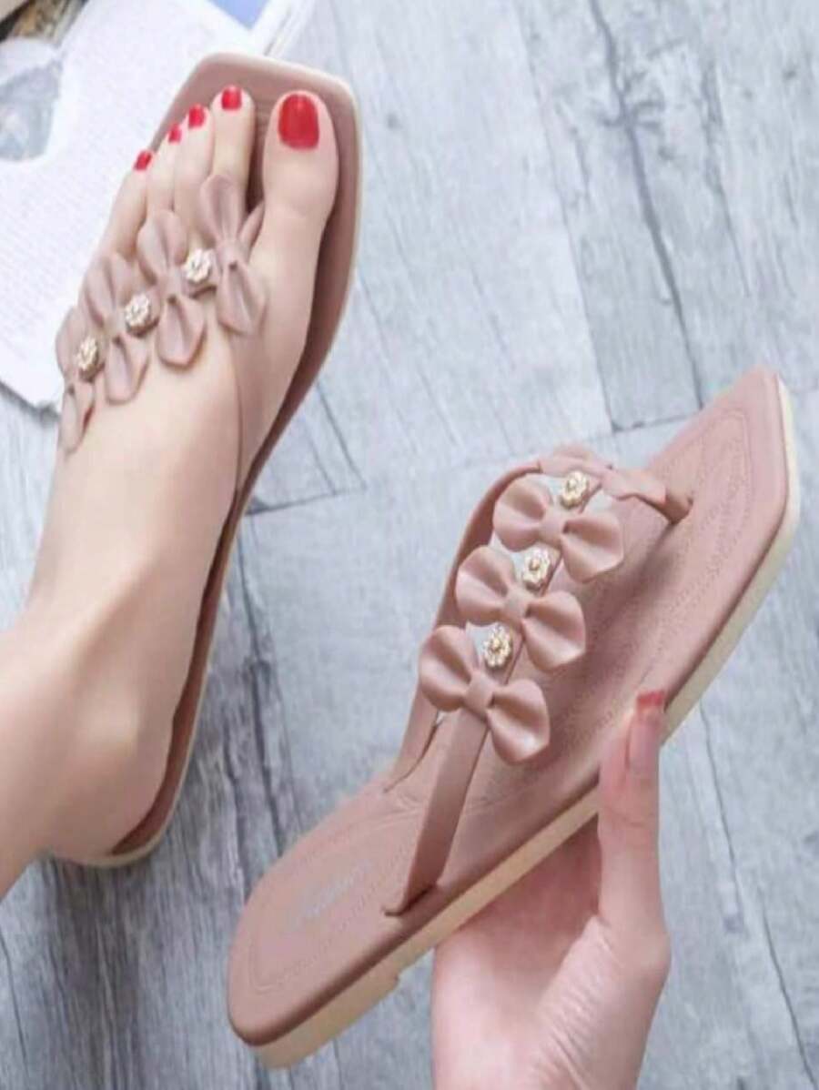 Sandalias pata gallo de Sandalias planas para dama ligera y omoda - Café integral - Ver 1