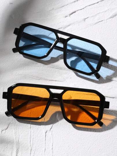 Ochelari de soare retro pătrați, colorați în culoarea oceanului, protecție UV400, ideali pentru vacanțe la plajă, sporturi în aer liber, fotografie streetwear, cool și elegant, cadou excelent, ochelari de soare, ochelari de soare, accesorii de plajă, ochelari de soare, nuanțe de ochelari de soare pentru vacanță de vară la plajă, în aer liber, călătorii