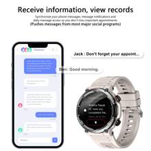 Blackview Rugged Smart Watch For Men, Answer/Make Call For Android IOS, 370mAh  Smartwatch Heart Rate Blood Oxygen Sleep Monitor Step Counter, 2 Straps,1.39" HD Waterproof Outdoor Smart Watches, W50 Khaki