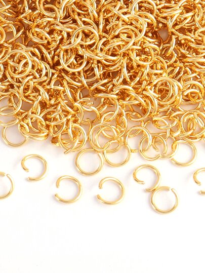 100pcs Stainless Steel Gold/Silver Open Jump Rings Split Rings For Diy Jewelry Making