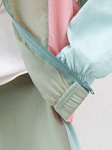 2pcs Baby Girls' Casual Sports Jacket And Shorts Set For Summer - Green - View 4