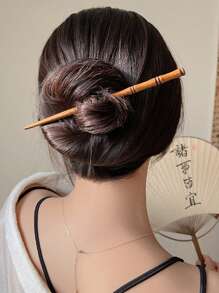 3pcs Ancient Chinese Style Hair Accessories Set, Including Bamboo Joint Hair Stick, Wooden Hair Stick And Hair Pin, Suitable For Girls And Women Hair Bun Hair Bun Maker Bun Hair Piece Hair Styling Pins, School Stuff