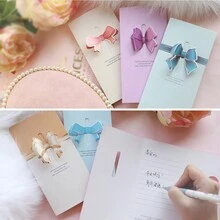 Bộ 7 Thiệp Chúc Mừng Nơ Phong Cách INS Hình Trái Tim Sáng Tạo Với Những Lời Chúc Phúc Cho Ngày Của Mẹ Và Ngày Lễ Tình Nhân - Hồng - Xem 3
