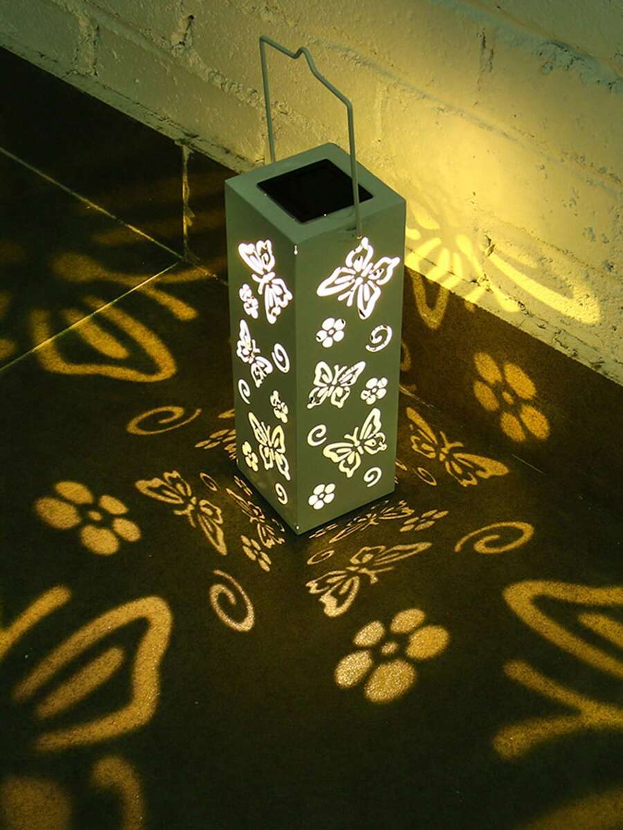 1pc Solar Simple Hollow Light, Outdoor Lighting. Use Solar Energy To