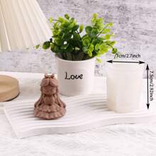 1 件 3D 公主女孩蜡烛模具，适用于 DIY 香薰蜡烛、石膏娃娃雕像、芳香蜡融化或硅胶成型树脂 - 無色 - 查看 11