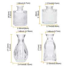 1pc Or 4pcs/Set Glass Bud Vase, Mini Clear Vintage Embossed Vases, For Wedding Center Piece, Party Or Home Decor, Gift Gifts Birthday Graduation Room Decor Flower Vase Glass Vase