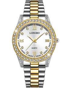 2pcs/Set Diamond High-End Couple Quartz Watches - Multicolor - View 11