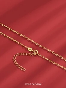 1 Máy Tính Nữ Bạc 999 Vòng Cổ Với 40 + 5 Cm Bộ Mở Rộng, Đơn Giản Và Thanh Lịch Xương Đòn Dây Chuyền C - Dây chuyền mở rộng vàng 999 - Xem 1