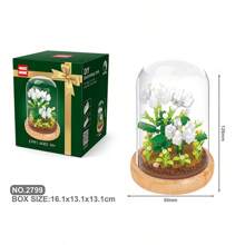 1 pezzo Piccoli blocchi da costruzione a forma di fiore girasole e rosa, profumo per decorazione di camera da letto e soggiorno, regalo per compleanni e Ringraziamento