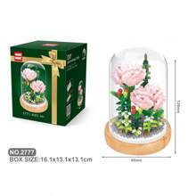 1 pezzo Piccoli blocchi da costruzione a forma di fiore girasole e rosa, profumo per decorazione di camera da letto e soggiorno, regalo per compleanni e Ringraziamento
