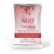 Polvo Decolorante Pulver Rouge Formulado Para Tonos Rojos Loquay 50g Polvo Decolorante Pulver Rouge Tono Rojo Loquay Decoloración Cabello Profesional Tintura Belleza Styling Coloración - Rojo - Ver 2