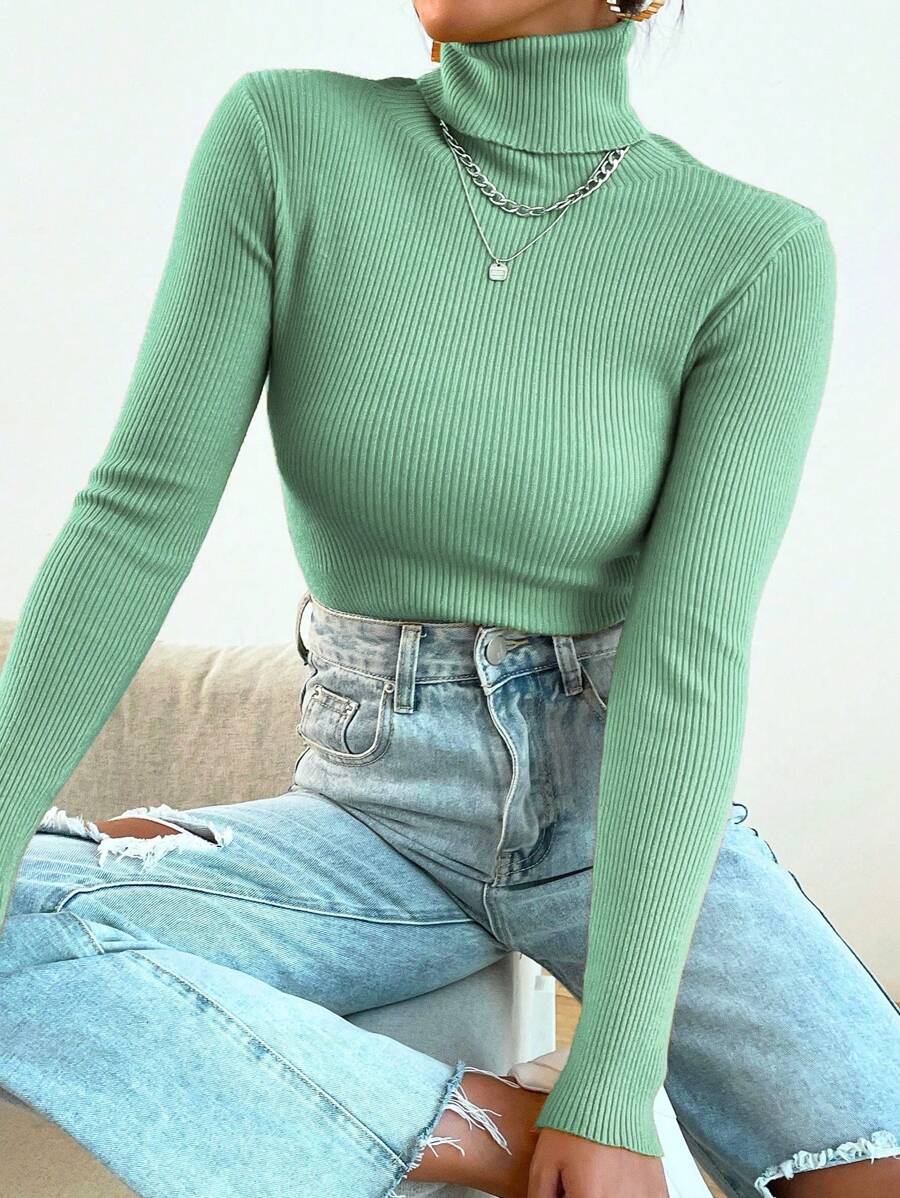 Women Sweaters - Mint Green - View 1