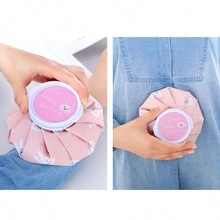 1pc Reusable Ice Pack For Knee Shoulder Neck Sprain, Cold Therapy Hot Compress For Injury Recovery With Adjustable Strap - Blue - View 4