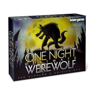 Bezier Games | One Night Ultimate Werewolf | Tabletop Game | For 3-10 Players | 10 Minutes Playing Time, Suitable As A Gift., Gaming, Life Is Strange Game, The Game Of Life, Bord Game, Saboteur,Board Games,Games,Monopoly