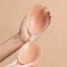 1pc Invisible Silicone Push-Up Strapless Adhesive Bra Backless Sticky Chest Paste For Women - Apricot - View 6