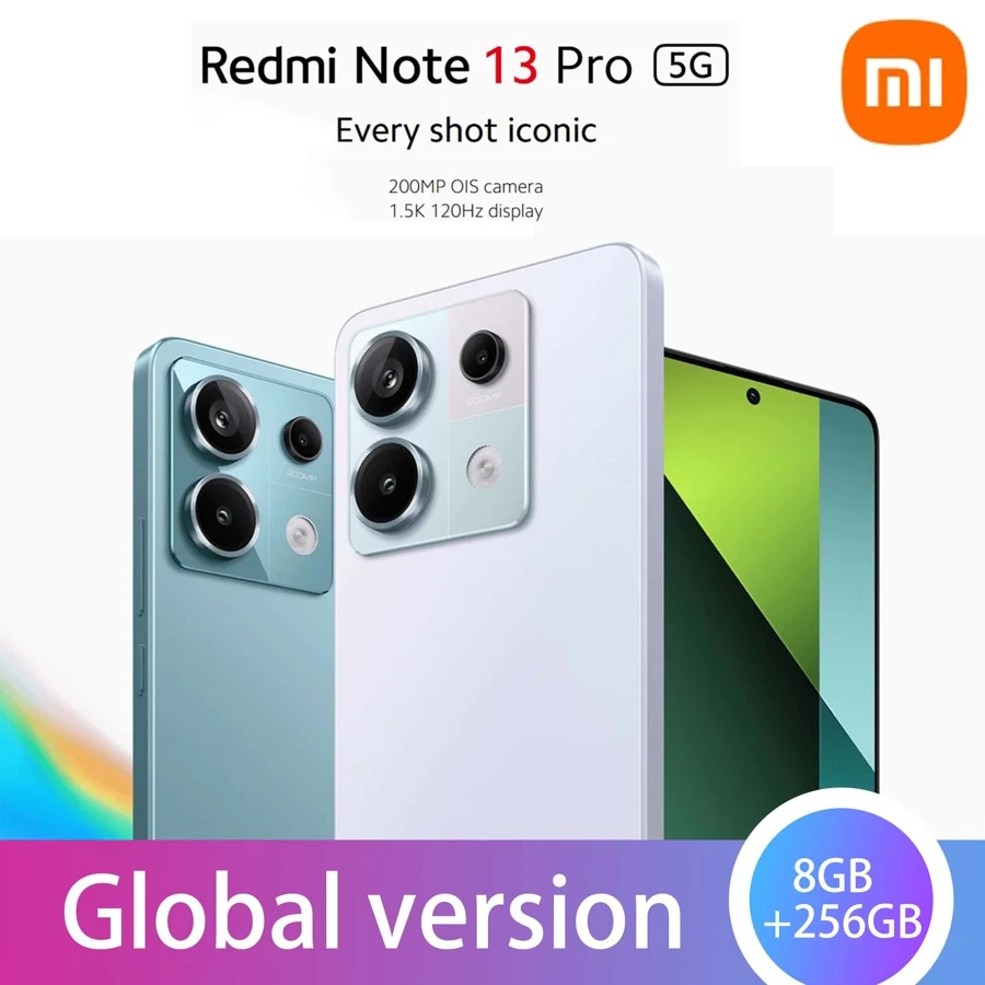 Xiaomi Redmi Note 13 PRO 5G, pantalla AMOLED de 6,67″, 2712 x 1220px - Negro - Ver 1