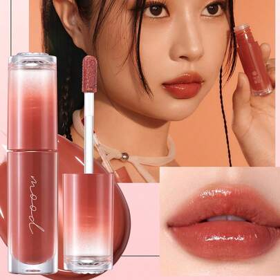 Peripera K-Beauty Ink Mood Glowy Tint，Water Bare Tint，Mirror Watery Lip Gloss，Glass Lip Gloss，丰盈，自然保湿，轻盈，提亮，持久显色，舒适不粘腻，适合戴口罩，不泛白，K-Beauty，韩国化妆品
