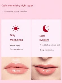 10/20 件粉色果冻唇膜，保湿胶原蛋白唇胶，水晶唇贴，抚平细纹，改善唇部状况，适合女性 - 粉色 - 查看 5