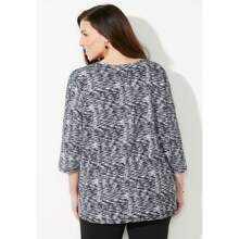 Catherines Women's Plus Size Active Slub Scoopneck Tee