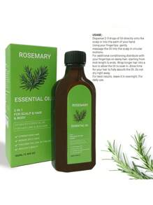 100毫升迷迭香油護髮精油，深層滋養和修復乾燥、毛躁和分叉的頭髮 - 無色 - 查看 7