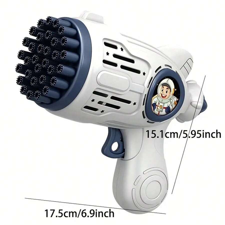 32Hole Glowing Bubble Gun Handheld Gatling Bubble Blower Electric