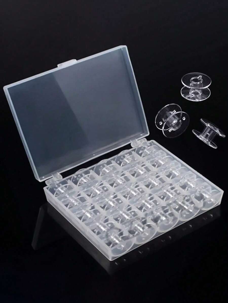 1pc Sewing Machine Thread Spools Storage Box, 25-Grid Empty Thread ...