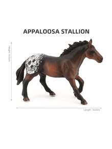 Wildlife Model Set With Simulated Animals - Horse Set With White Horse, Arabian Horse, Jockey And Mare Figurines - For Decoration, Dollhouses, And Farm Play (Partially Random)