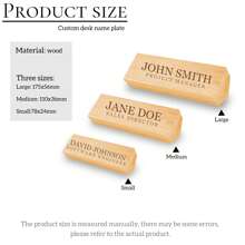 1 件雕刻实木定制办公桌铭牌、胡桃木办公桌楔、个性化办公室礼物、情人节、情人节装饰礼物生日毕业、多功能、可调节、耐用、装饰性、可重复使用、精致、可爱、高品质、现代、色彩鲜艳、可爱、舒适、时尚、定制、个性化、独特、送给他的理想礼物、送给她的理想礼物、办公室、茶室、学校、家庭、家居清新、定制工艺品 - 橡木 - 查看 2