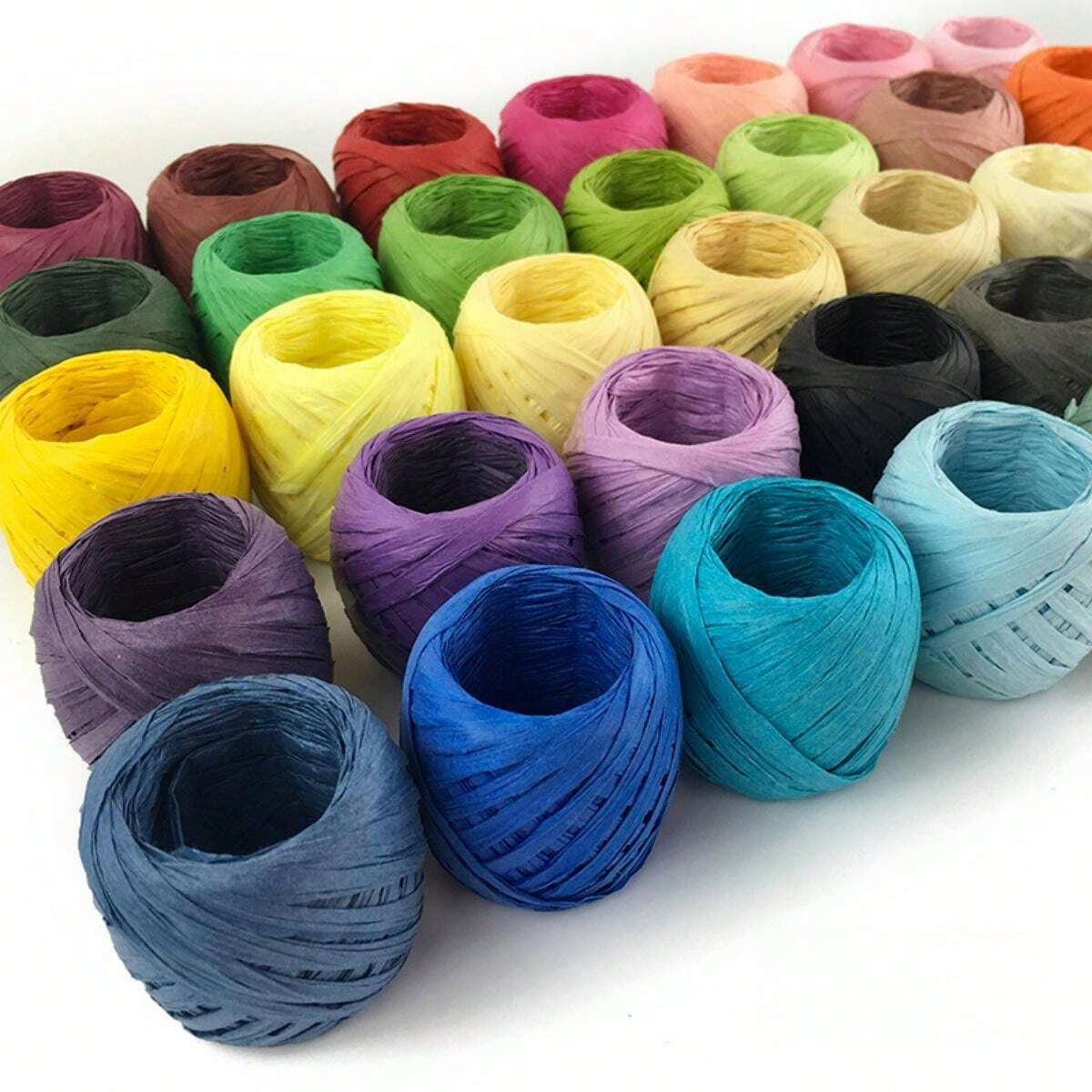 20m/Roll Raffia Wrapping Paper Rope, DIY Handmade Raffia Hat Or Bag DIY