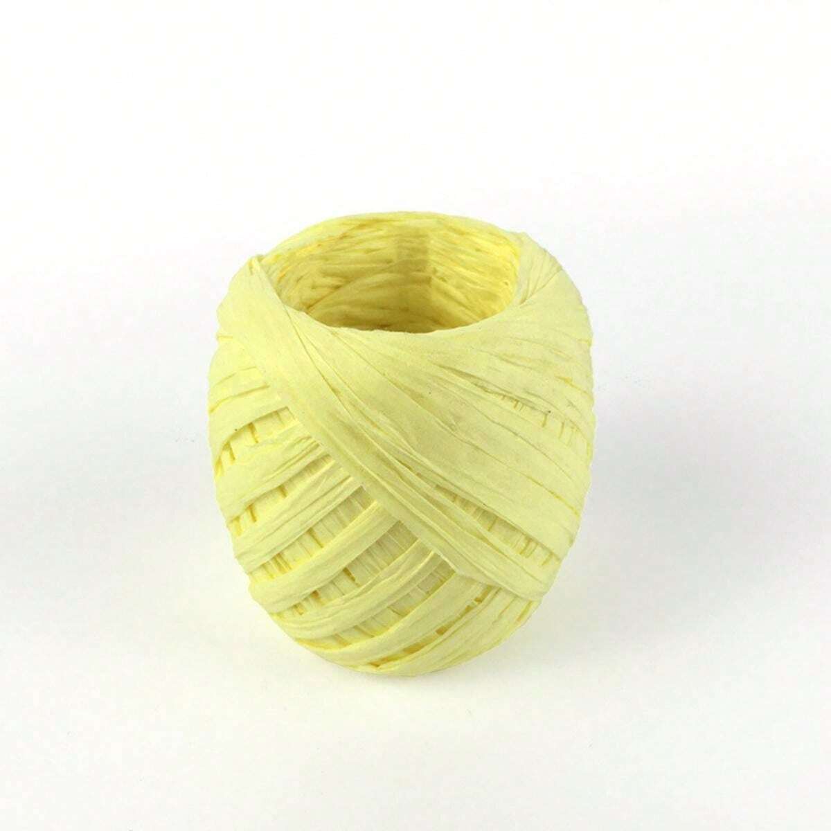 20m/Roll Raffia Wrapping Paper Rope, DIY Handmade Raffia Hat Or Bag DIY