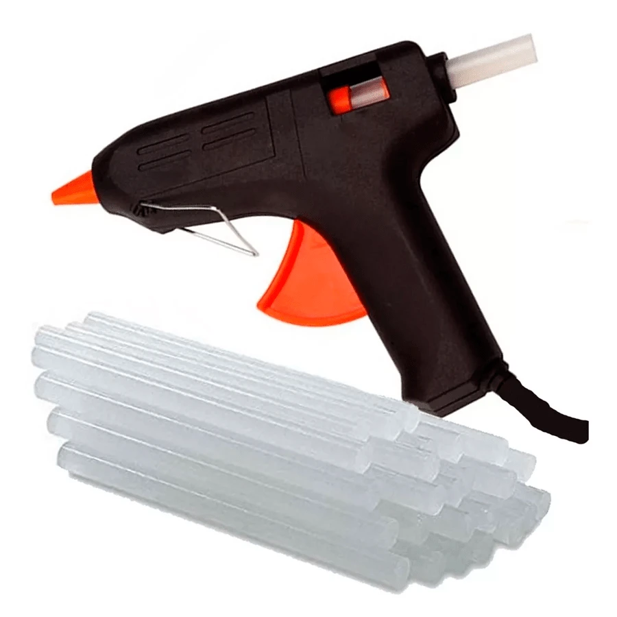 Regalo + Pistola Silicon Manualidades + 500 G En Barras Tubo - Negro - Ver 1