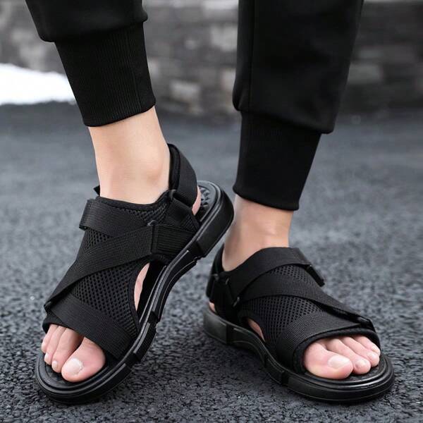 Sandalias deportivas frescas y ligeras para hombres de moda de verano, cómodas con suela gruesa, estables, antideslizantes, a prueba de golpes y resistentes al desgaste, zapatos casuales