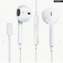 Fone De Ouvido Saída Tipo C Compatível com iPhone 15 15 Pro 15 Promax - Branco - Visão 1