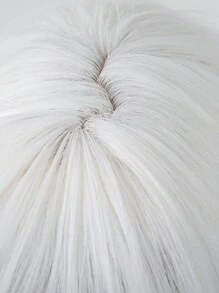 Ombre Blonde Short Wavy Cosplay Lolita Wigs With Bangs Light Platinum Bob Heat Resistant Synthetic Wigs For Women Daily Party Wig - White - View 8