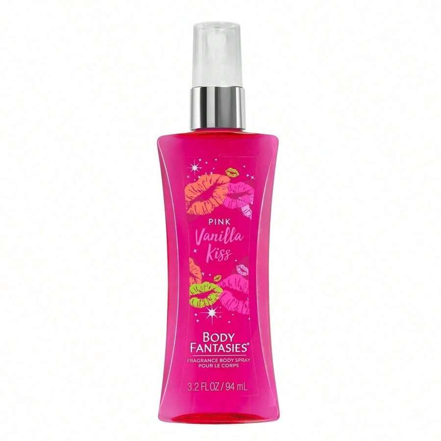 Body Fantasies Pink Vanilla Kiss Fantasy Body Spray 3.2oz - Sweet - View 1