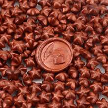 100 pezzi di perline di cera lacca di colore metallico a forma di stella vintage, perfette per decorare buste, inviti di matrimonio, confezioni regalo, articoli per la scuola, forniture scolastiche