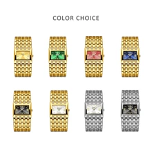 YaLaLuSi 2024 New Arrival Luxury Square Quartz Watch For Women With Crystal Rhinestone, Water Resistant & Perfect For Daily Wear, A Deluxe Gift For Women Or Mother's Day