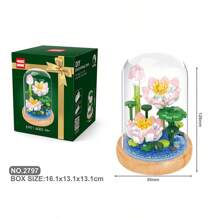 1 pezzo Piccoli blocchi da costruzione a forma di fiore girasole e rosa, profumo per decorazione di camera da letto e soggiorno, regalo per compleanni e Ringraziamento