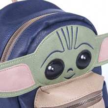 Lucasfilm The Mandalorian Fashion Casual Leatherette Backpack - Blue - THE MANDALORIAN Backpack Unique Design And Official License - Nhiều màu - Xem 2