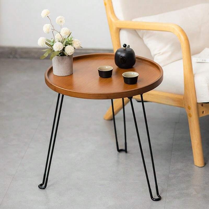 Folding Small Coffee Table Round Table Home Bay Window Low Table Sofa ...