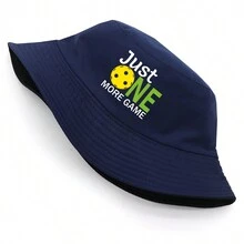 1pc Casual Unisex Reversible Bucket Hat With 'JUST ONE' Letter Print, Lightweight Sun Cap For Outdoor Activities In Summer - A - View 6