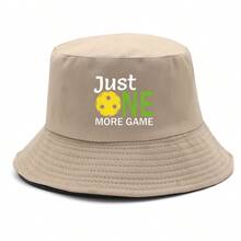 1pc Casual Unisex Reversible Bucket Hat With 'JUST ONE' Letter Print, Lightweight Sun Cap For Outdoor Activities In Summer - A - View 3