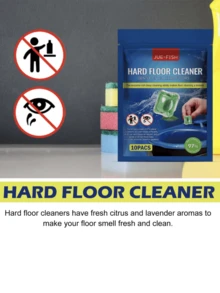 Jue-Fish Hard Floor Cleaning Beads, Refreshing & Polishing Ceramic Tile Cleaner - Green - View 5