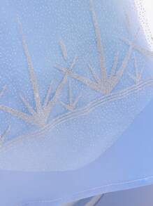 Young Girls Blue Sequin Princess Dress, Suitable For Party