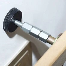 2pcs Headboard Stoppers,27-114mm Adjustable Threaded Headboard Stoppers/Bumper Against Wall,Headboard Fixer Anti-Shaking Stabilizer Anti-Collision Anti-Bed Squeaker Shenanigans Not Shaking Adjustable Top Wall,Bed Shake Support Stabilizer Device For Anti-Knocking,Banging,Squeaking, Wall Bedside Anti Shake Fixer Tool For Beds Cabinets Sofas Door