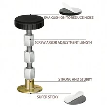 2pcs Headboard Stoppers,27-114mm Adjustable Threaded Headboard Stoppers/Bumper Against Wall,Headboard Fixer Anti-Shaking Stabilizer Anti-Collision Anti-Bed Squeaker Shenanigans Not Shaking Adjustable Top Wall,Bed Shake Support Stabilizer Device For Anti-Knocking,Banging,Squeaking, Wall Bedside Anti Shake Fixer Tool For Beds Cabinets Sofas Door