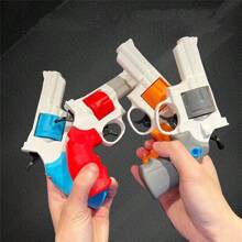 Summer Manual Revolver Water Gun Toy, Outdoors Beach Toy, Mechanical Revolver Continuous Water Gun [Color Of Water Inlet Plug Is Random] - Multicolor - View 7