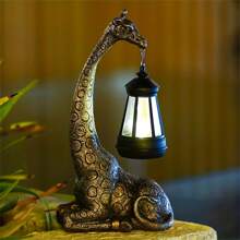 1pc Outdoor Solar LED Lighted Giraffe Statue Garden Ornament Yard Decoration Housewarming Gift - Multicolor - View 3