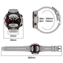 Blackview Rugged Smart Watch For Men, Answer/Make Call For Android IOS, 370mAh  Smartwatch Heart Rate Blood Oxygen Sleep Monitor Step Counter, 2 Straps,1.39" HD Waterproof Outdoor Smart Watches, W50 Khaki